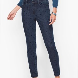 Talbots Velvet Dot High Waisted Skinny Jeggings